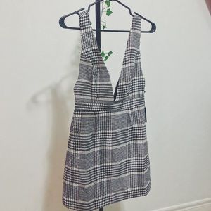 Plaid Pinafore Dress / BRAND NEW with tags
